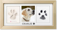 MYPAWLETS Paw Print Frame Kit, Dog/Cat Pawprints Keepsake - Wood-colored