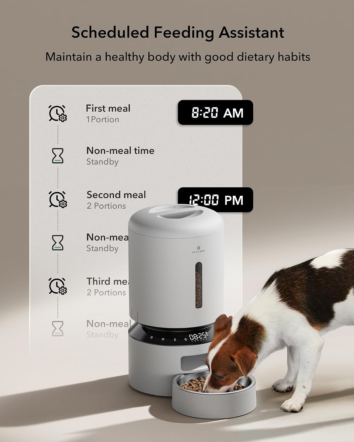 PETLIBRO Automatic Cat Feeder for 2 Cats - White / Basic - image 2