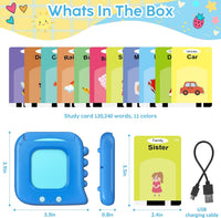 Talking Flash Cards,Kids Toddler Flash Cards with 240 Sight Words – Fun for Kids & Family - Blue - image 4