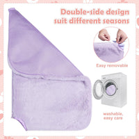 2 Pack Cat Window Perch,Cat Window Hammock Cordless Foldable Window Bed with 4 Large Strong Suction - Purple Cover - image 4