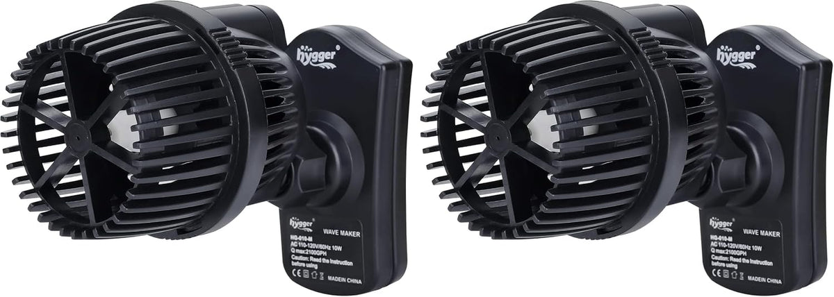 hygger 1050 GPH Aquarium Wave Maker Pump with Strong Magnetic Suction - 2100GPH (12W) (Pack of 2)