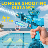 YRIOWMI black electric water gun with automatic squirt and multi-color LED lights - view 4