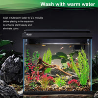 18Pcs Plastic Aquarium Plants, Weighted Base - image 4