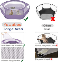 Pawaboo Small Animal Playpen, Waterproof Portable Pet Cage Tent - E-Purple / 1 - image 3