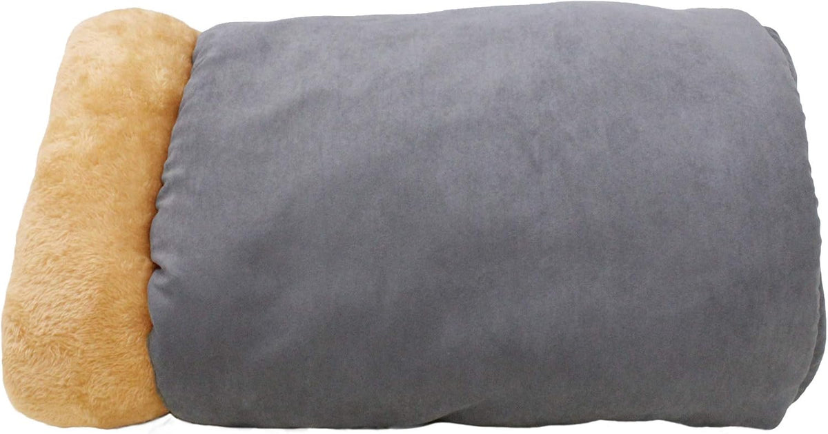4 in 1 Self Warming Burrow Cat Bed Hideway Sleeping Cuddle Cave – Essentials for Cats - Gray - image 2