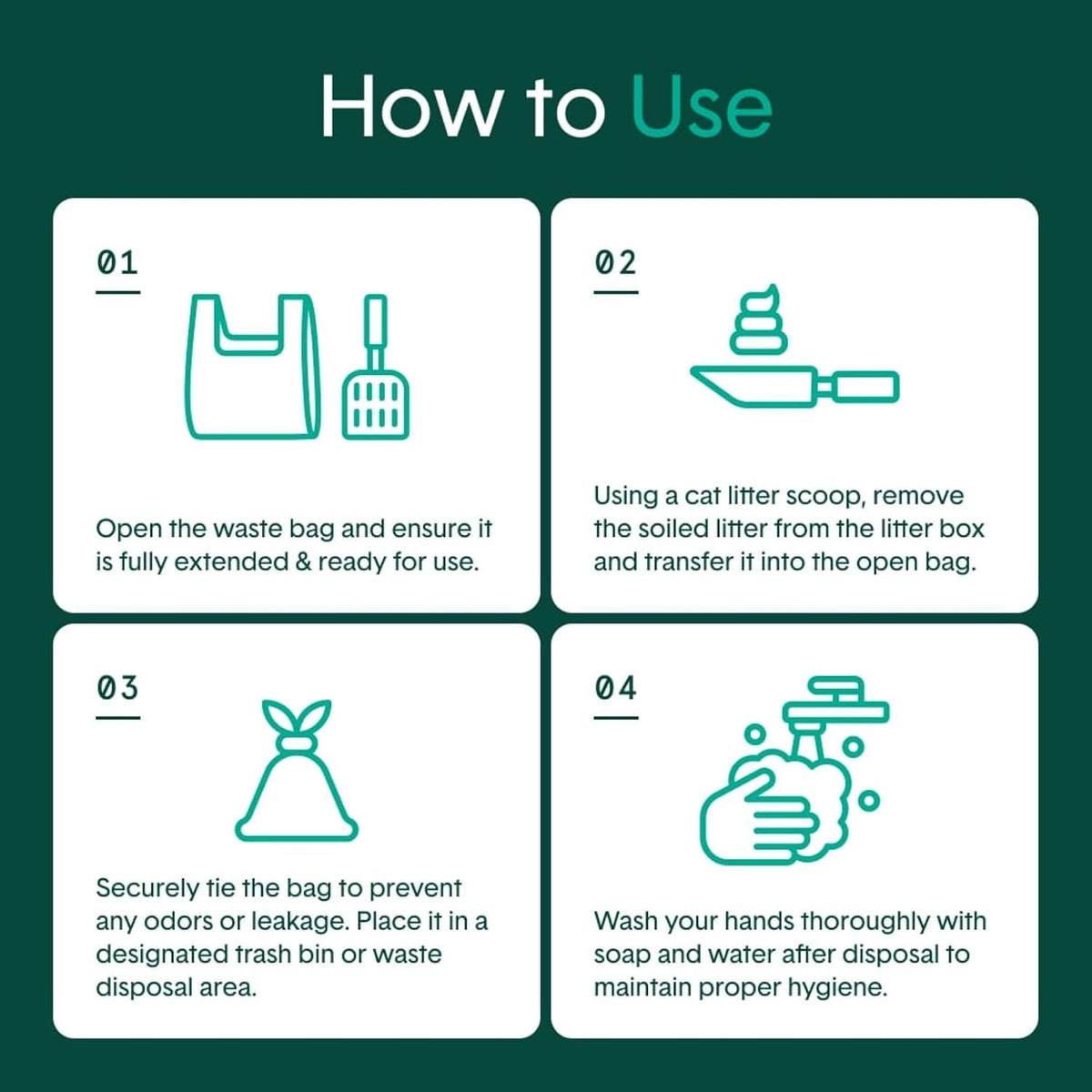Boxie Sustainable Scoop & Tie Pet Waste Bags, Leak-Proof - Sustainable / 120 Count (Pack of 1) - image 4