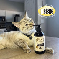 Hemp Well Thrive Oil for Dogs and Cats – Supports Hip, Joint, and Heart Health, Promotes Immune System, and Promotes Healthy Skin from Seasonal Allergies, Organically Sourced - 8 Ounces