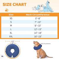 Supet Inflatable Dog Cone Collar for Dogs to Stop Licking, Dog Donut Collar After Surgery, Soft Pet Cone for Small Medium Large Dogs
