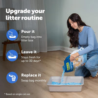 PetSafe ScoopFree Premium Crystal Litter, Fresh Scent - Fresh / 3-Pack (8 lb Bag) - image 4
