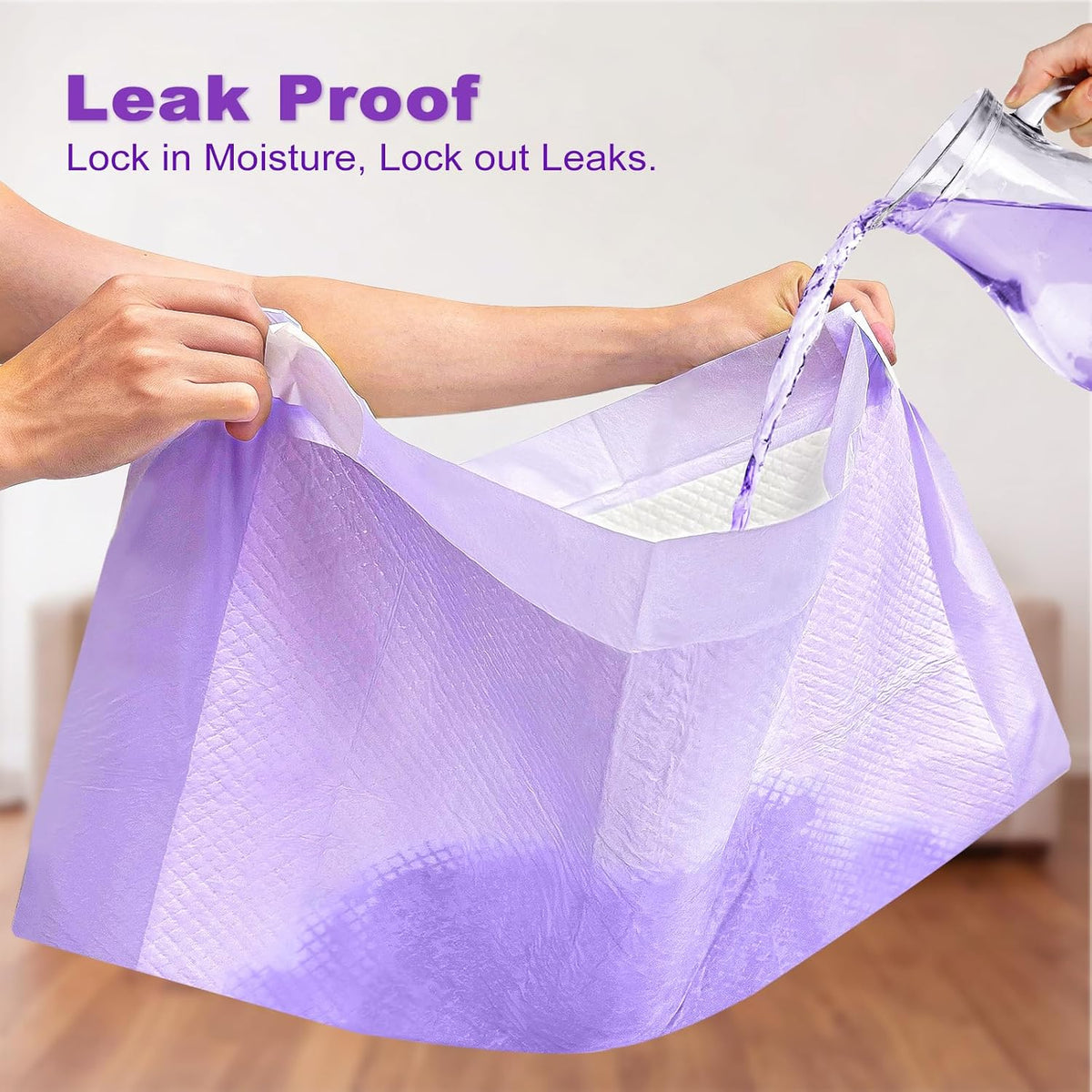 MIZOK Dog Pee Pads Wee Wee Pads Lavender Odor Control XXL 30x36in – Essentials for Dogs - X-Large 30"x36“ 40 Counts - image 3