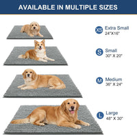 OLANLY Dog Door Mat for Muddy Paws 30x20 - 36" X 24" / Grey - image 2