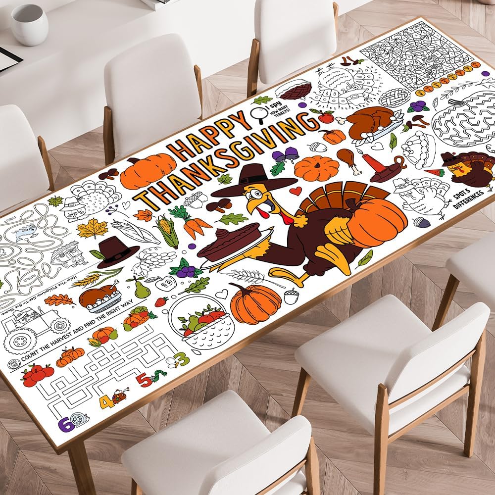 SPERINGEEN Halloween Tablecloth Decorations - Thanksgiving