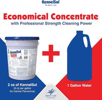 ATP KennelSol 1-Step Kennel Cleaner - 5 Gallons Liquid Disinfectant, Effective Against Bacteria and Viruses, Deodorizer Wintergreen Scent by Alpha Tech Pet