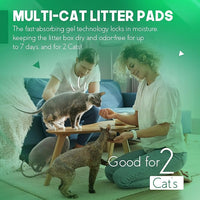 PETSWORLD Multi Cat Pad Refills for Cats Breeze Litter System, Ultra-Absorbent, Quick Dry - (800 Count, Unscented)