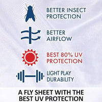 Schneiders Soft Interlock Mesh II Horse Fly Sheets | Superior UV & Insect Protection | Versatile Euro Fit Option | Reflective Safety Design