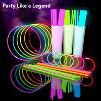 Glow Fever 209-piece glow sticks bulk party pack with connectors and glasses - view 3