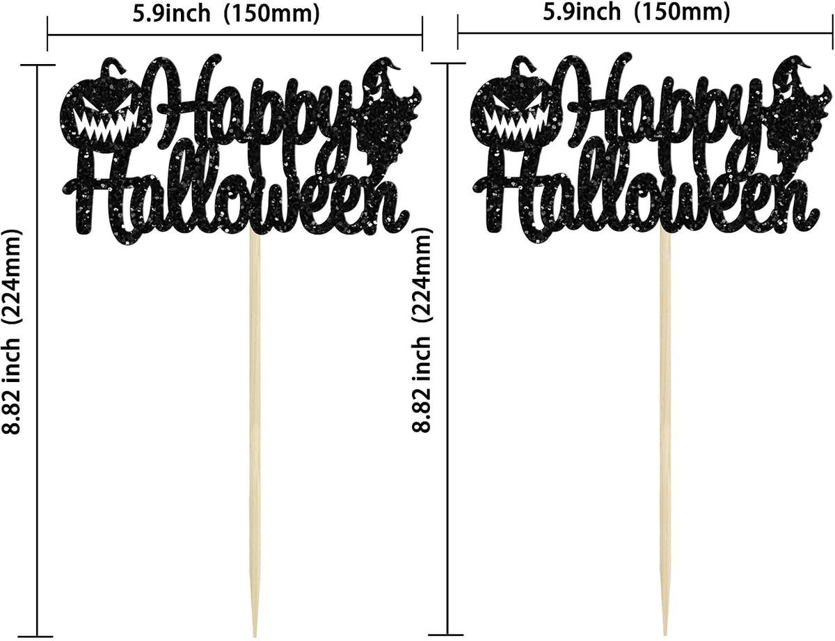 Gyufise Halloween baby shower cupcake toppers with Oh Baby ghost designs on picks - view 11