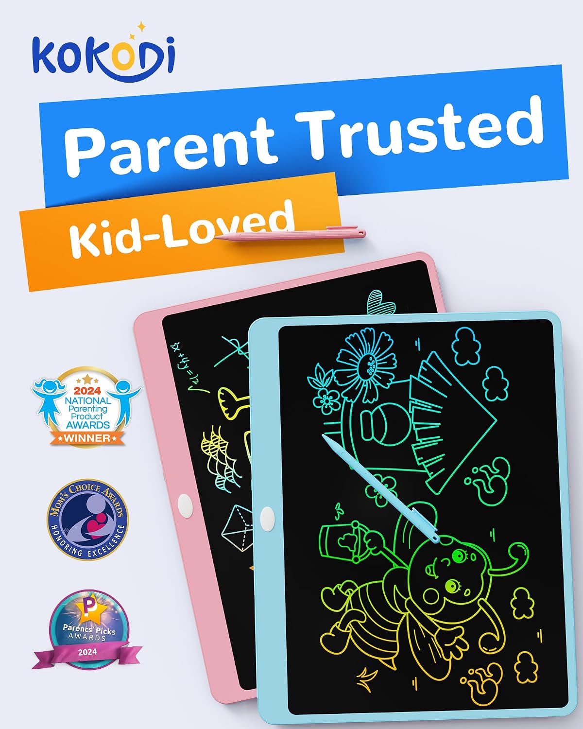 KOKODI LCD Writing Tablet - Blue / 16in - image 2