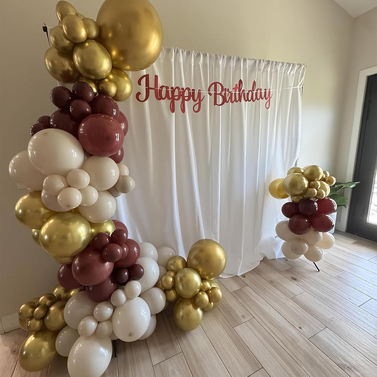 Sage Green Brown Balloons - Red Gold Beige - image 4