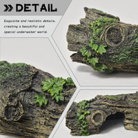 Fish Tank Decorations - Large Aquarium Decorations Air Bubbler Tree Fish House for Betta Hideout - Wood B-s - image 4
