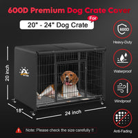Zettum Dog Crate Cover 48 Inch - 24.0"L x 19.0"W x 19.0"H - image 3