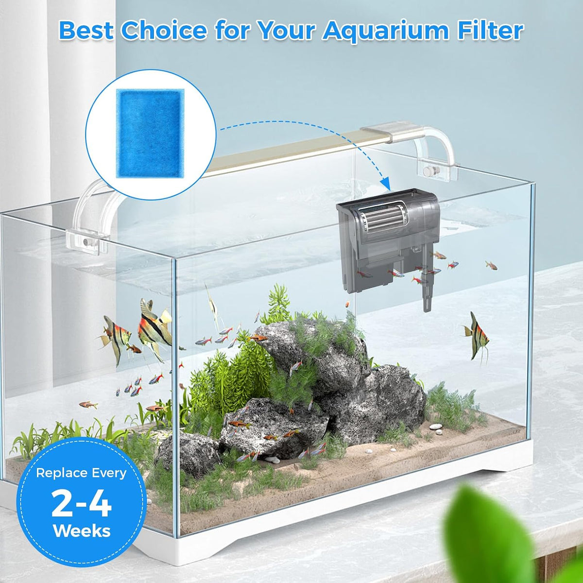 Aquarium Filter Replacement Cartridge - Rite-Size B / Size B-10pcs - image 3