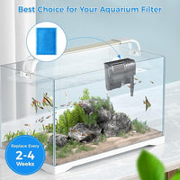 Qwakay Aquarium Filter Replacement Cartridge - 10 Pack Rite Size B Fish Tank Cartridges Compatiable with MarineLand Penguin PRO Power Filters 100/125/175 & Original Penguin Power Filter 150