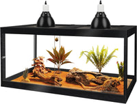 PROLEE Retile Tank, Bearded Dragon Tank - Black / 34 Gallons