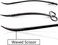 Aquascaping Tools 7 in 1 Kit Aquarium Plant Scissors Tools Set Curved - image 3