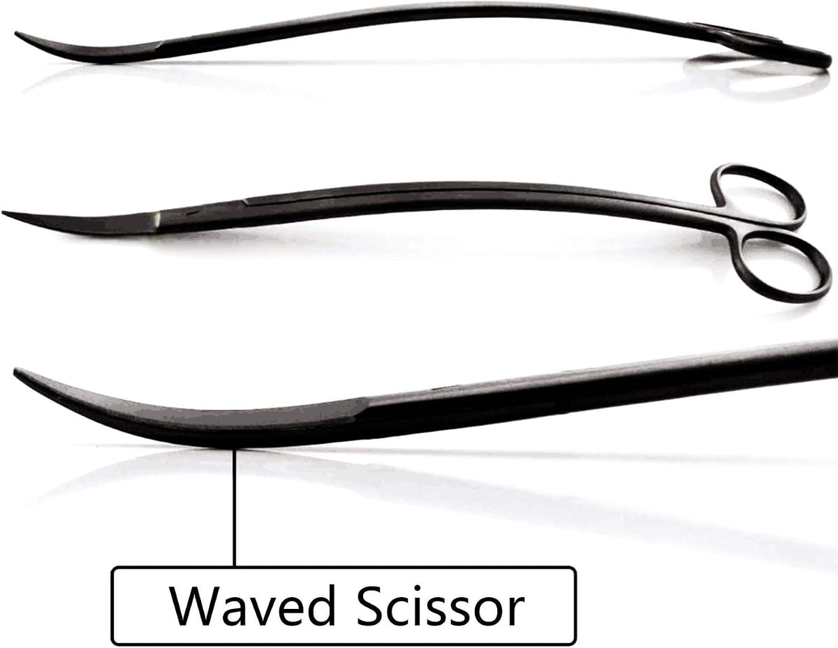 Aquascaping Tools 7 in 1 Kit Aquarium Plant Scissors Tools Set Curved - image 3