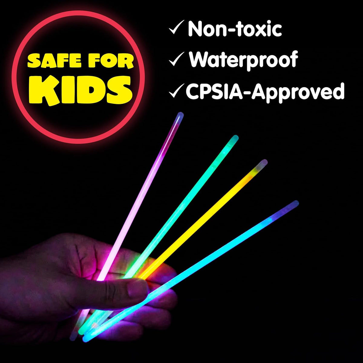 JOYIN 100 Pcs 8" Glow Sticks Bulk Party Pack - 200 - image 2