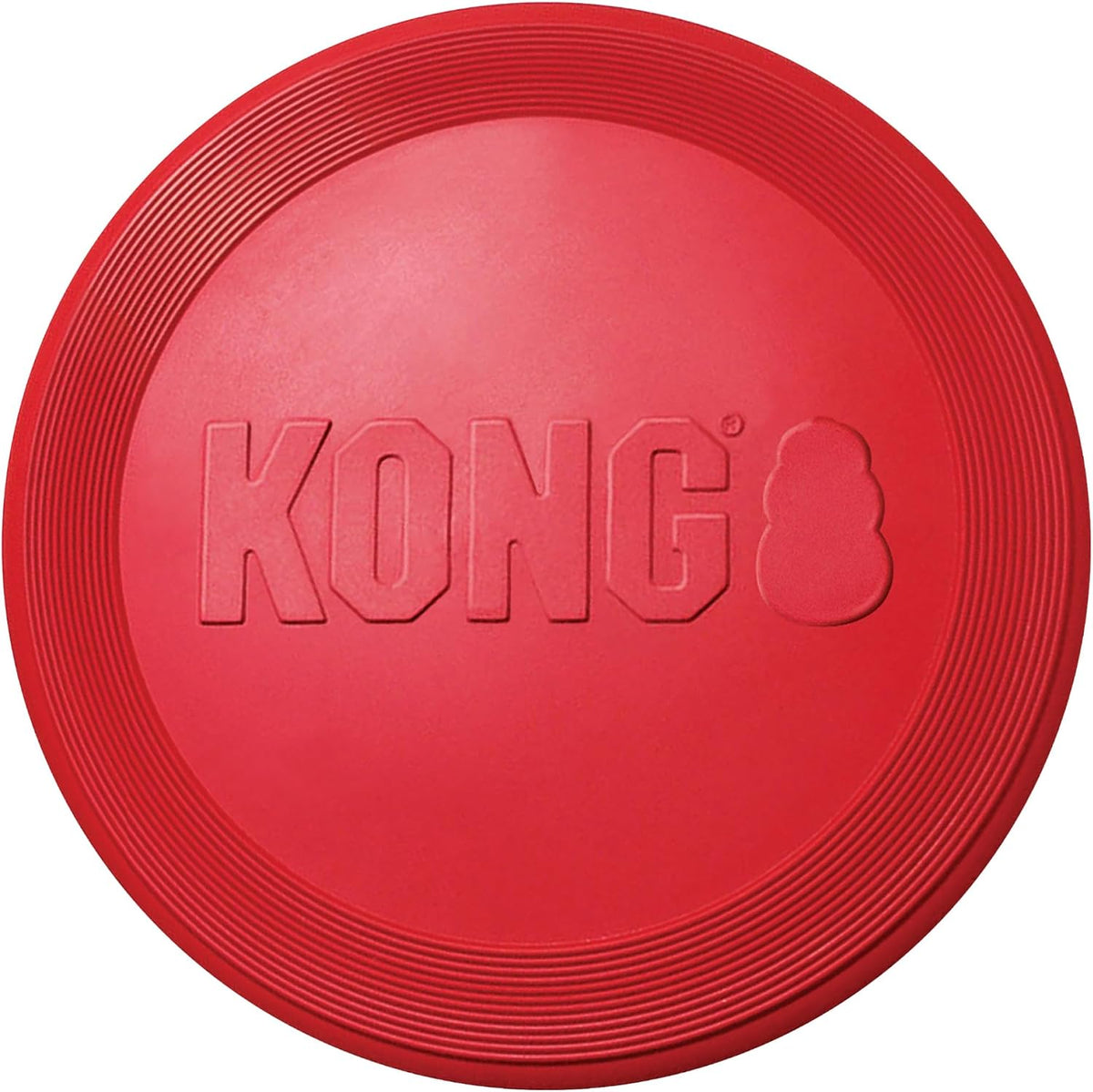 KONG Flyer, Natural Rubber Flying Disc Fetch Toy - Large (Pack of 1)