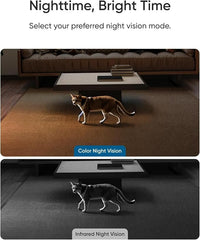 eufy Indoor Cam E30, Latest Generation, 4K UHD Security Camera, Pet/Dog/Baby Camera with Phone app, Color Night Vision, Human/Pet Auto Tracking, 360 Pan-Tilt, Works with Homekit