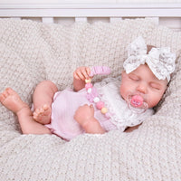 Aori pink magnetic pacifier and clip for reborn baby dolls - view 8