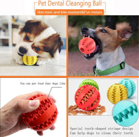 Sunglow 2 Pack Dog Toy Ball – Essentials for Dogs - Red/Yellow / 2 in - image 3