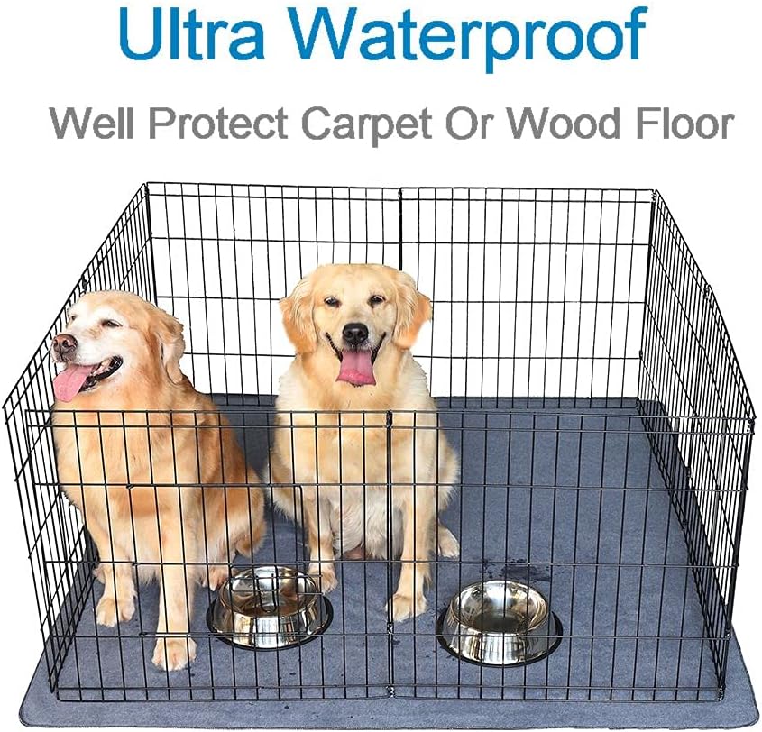 2Pack 36"x36" Pee Pads Washable Waterproof Rugs for Dog Training – Essentials for Dogs - 54x54 Inch（Pack of 2) - image 2
