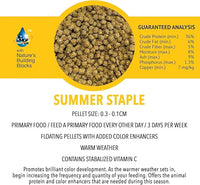 MICROBE-LIFT MLLSSSM Summer Staple Floating Fish Food Pellets for Ponds, Water Gardens, and Fountains, for Live Goldfish and Koi, 10 Ounces