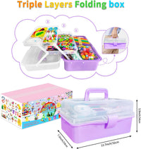 Itopstar 3000 Kids Arts and Crafts Supplies for Kids Crafting Supply - Light Purple 3000pcs - image 2