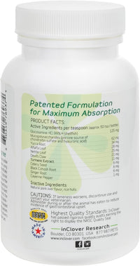 InClover Connectin Natural Hip & Joint Supplement for Dogs with Glucosamine, Chondroitin & Hyaluronic Acid - Powder for Dog Mobility, Comfort & Active Lifestyle Support, 3.oz