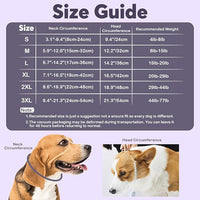 IDOMIK Dog Recovery Collar, Waterproof Soft Dog Cone After Surgery, Comfy Protective Elizabethan Collar Alternative for Dogs Cats, Adjustable Pet Neck Donut Cone Anti-Licking Biting Wounds,Grey,3XL