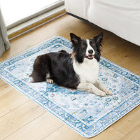 Washable Pee Pads for Dogs, Non-Slip Potty Pads - Blue Medallion / 60"x48" (Pack of 2) - image 2