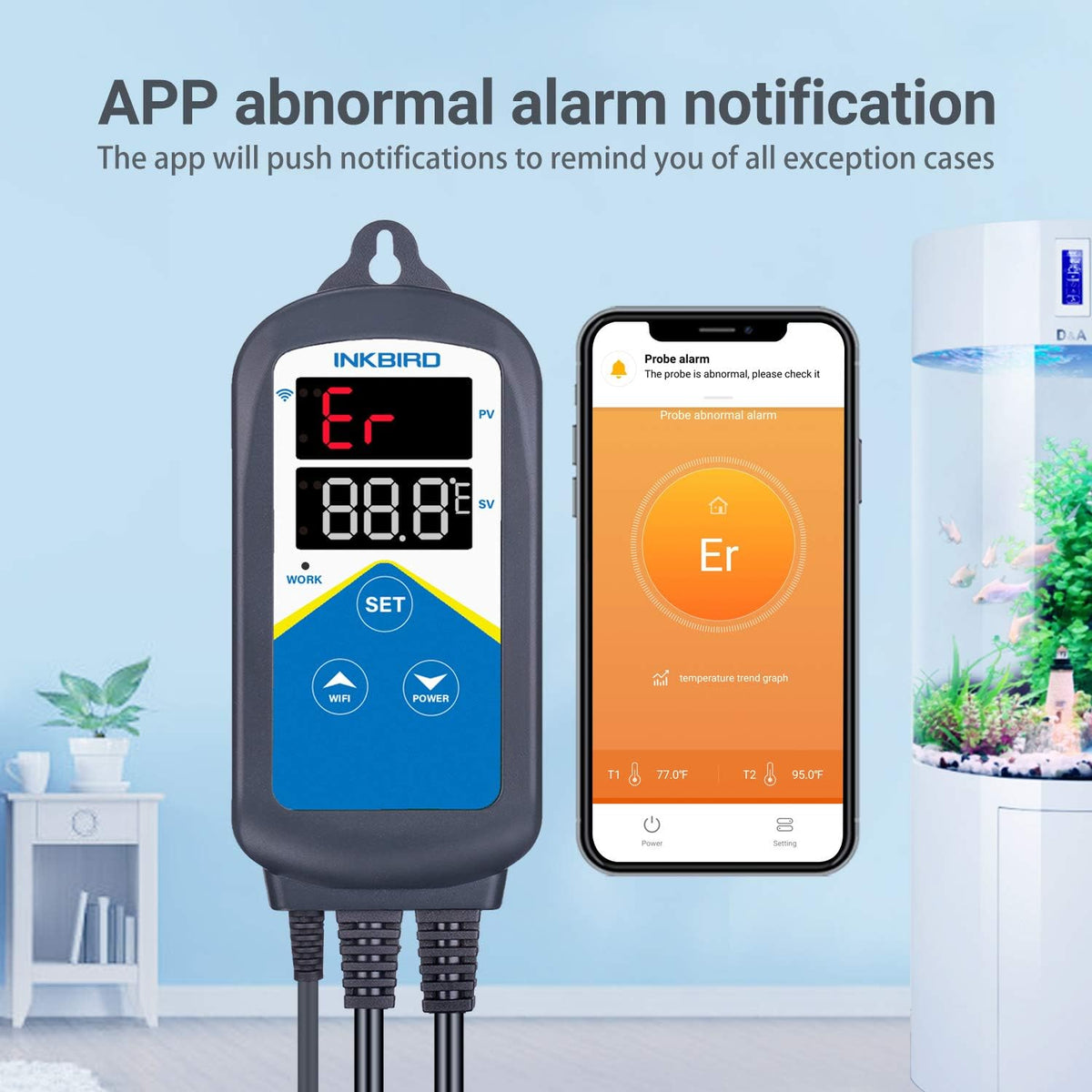 Inkbird ITC-306A WiFi Aquarium Thermostat with Two Probes only - image 4