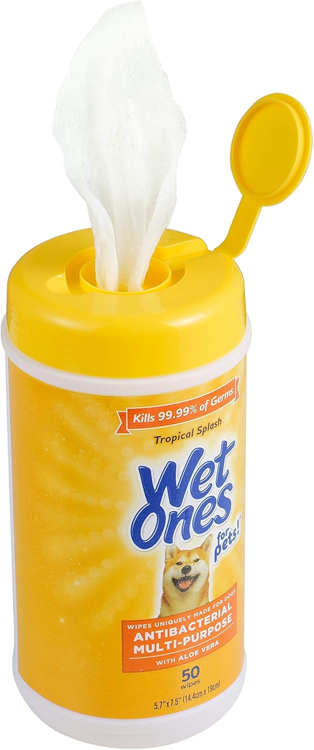 Wet Ones for Pets Antibacterial Dog Wipes - Tropical Splash / 50 Count (Pack of 3) - image 3