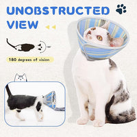 Supet Cat Cone Collar Soft to Stop Licking Scratching, Breathable Comfortable Mesh Recovery Cone for Cats After Surgery Neuter, Lightweight E Cone Collar Alternative (M)