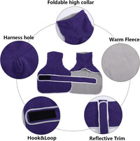 Dachshund Sweaters, Dachshund Coat Perfect Dog Winter Coat with Padded Fleece Lining - X-Small / Purple - image 2