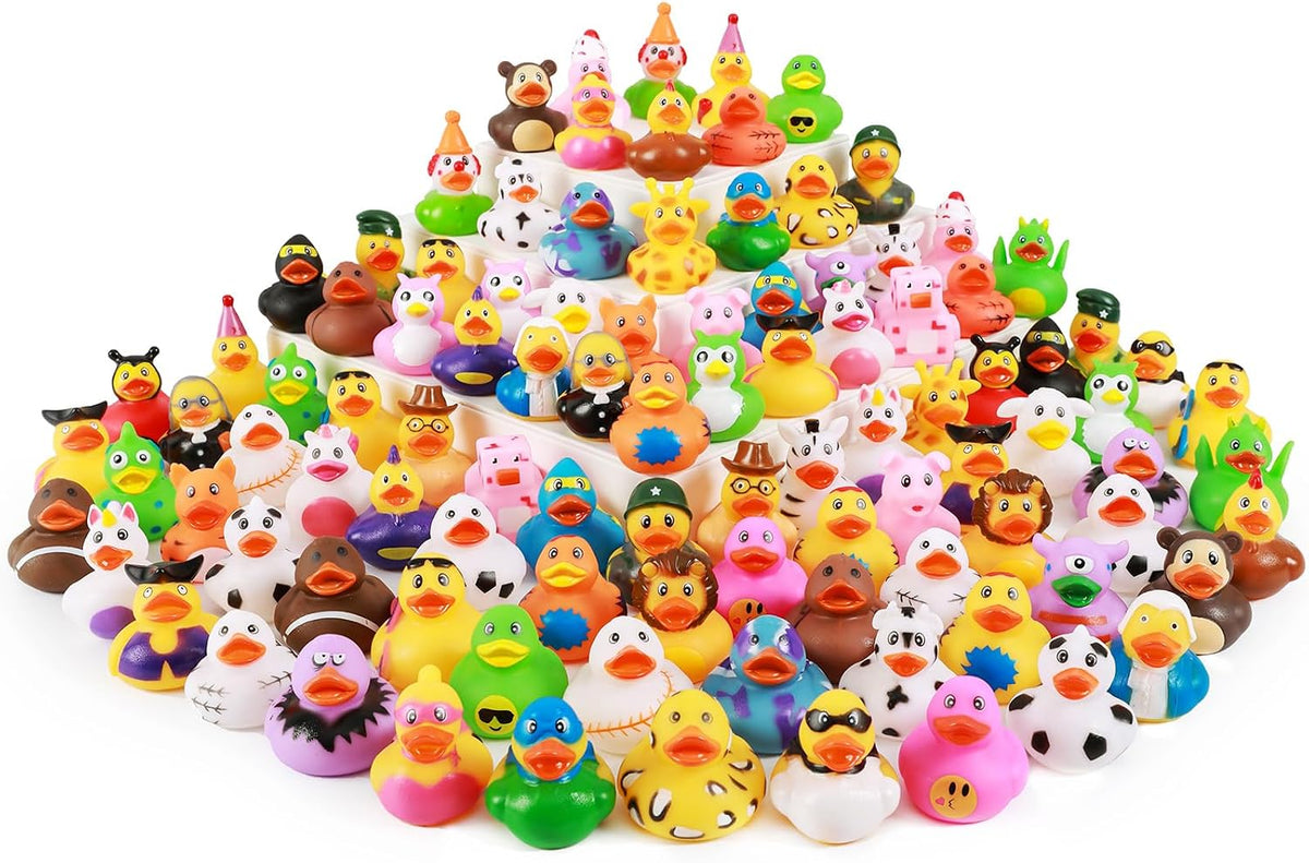 XY-WQ 100 Pack Rubber Duck for Jeeps Ducking - Pack of 100 - image 2