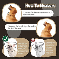 Dog Cone for Large Dogs After Surgery, Soft Dog Cone Collar for Dogs to Stop Licking, Adjustable Comfy E-Collar Alternative Lightweight Post-Surgery Recovery Elizabethan Collar for Pet