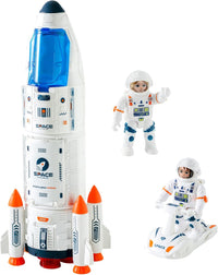 Wbzle space shuttle toy and rocket playset with astronauts, light and sound - view 5