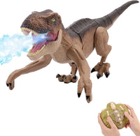 IQKidz Dinosaur World Race Track Toys, 1 Race Car, 6 Dino Toys - Tyrannosaurus-Rex