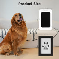 Inkless Paw Print Kit for Dogs, Cats & Babies - Black Pad,Black Wood Frame / 2-Pack,Medium - image 4